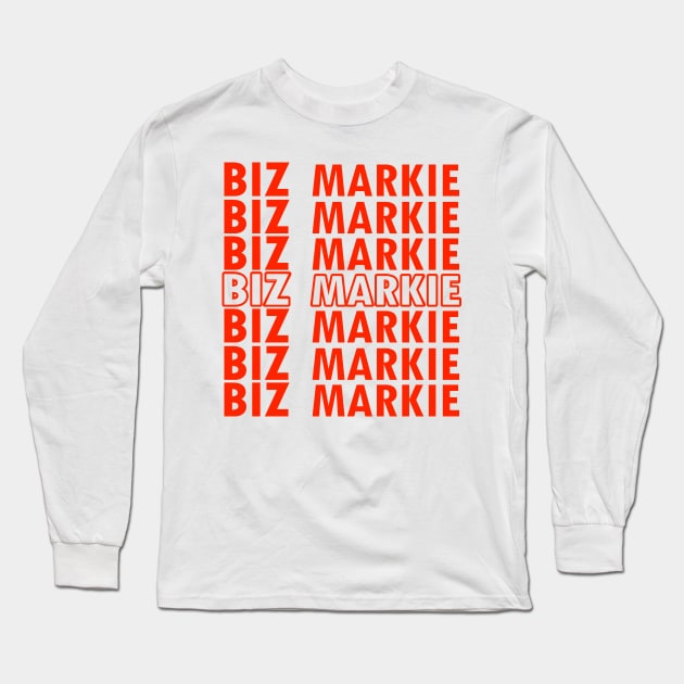 Biz Markie Long Sleeve T-Shirt by Creation Cartoon